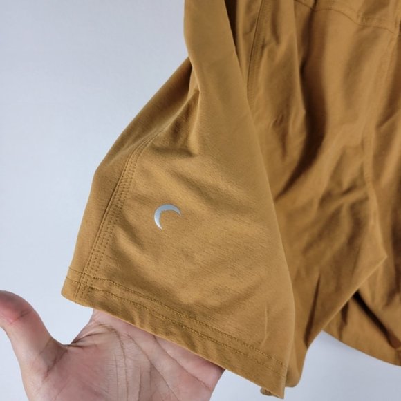 Zyia Pull On Drawstring High Waist Utility Cargo Zip Pocket Stretch Shorts - Picture 6 of 10